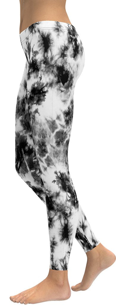 Black & White Tie Dye Leggings