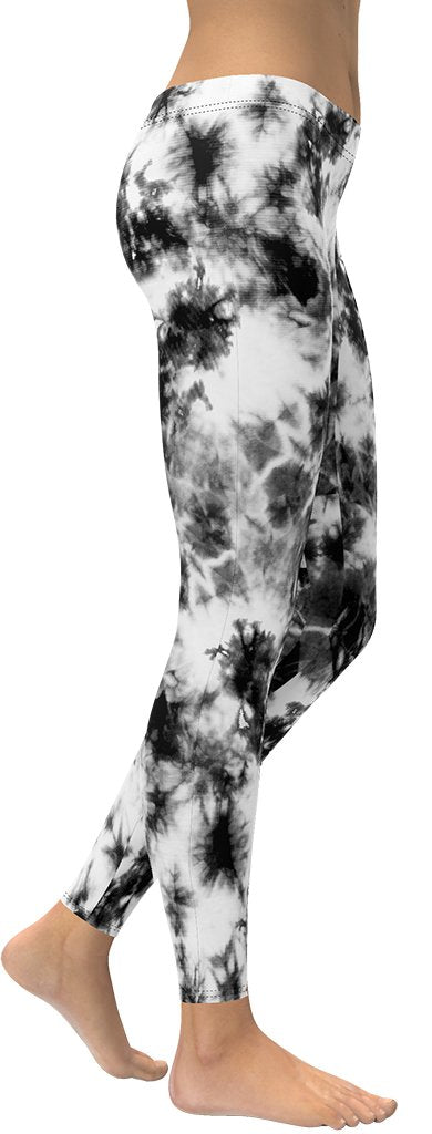 Black & White Tie Dye Leggings