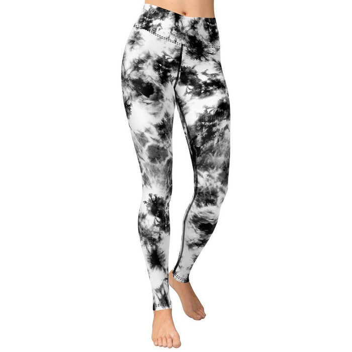 Tie Dye Snakeskin Leggings White/Black main image 0