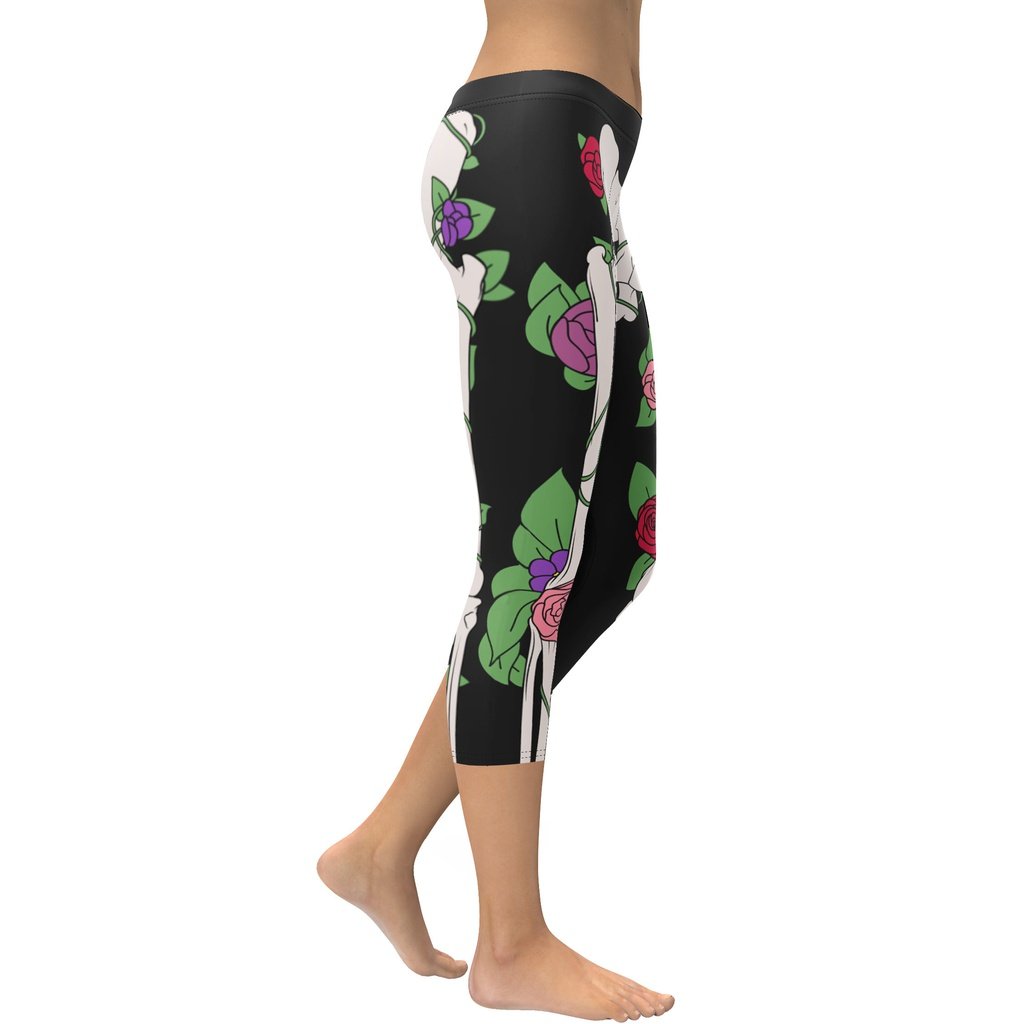 Blooming Skeleton Capris