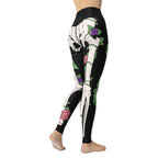 Blooming Skeleton Yoga Leggings