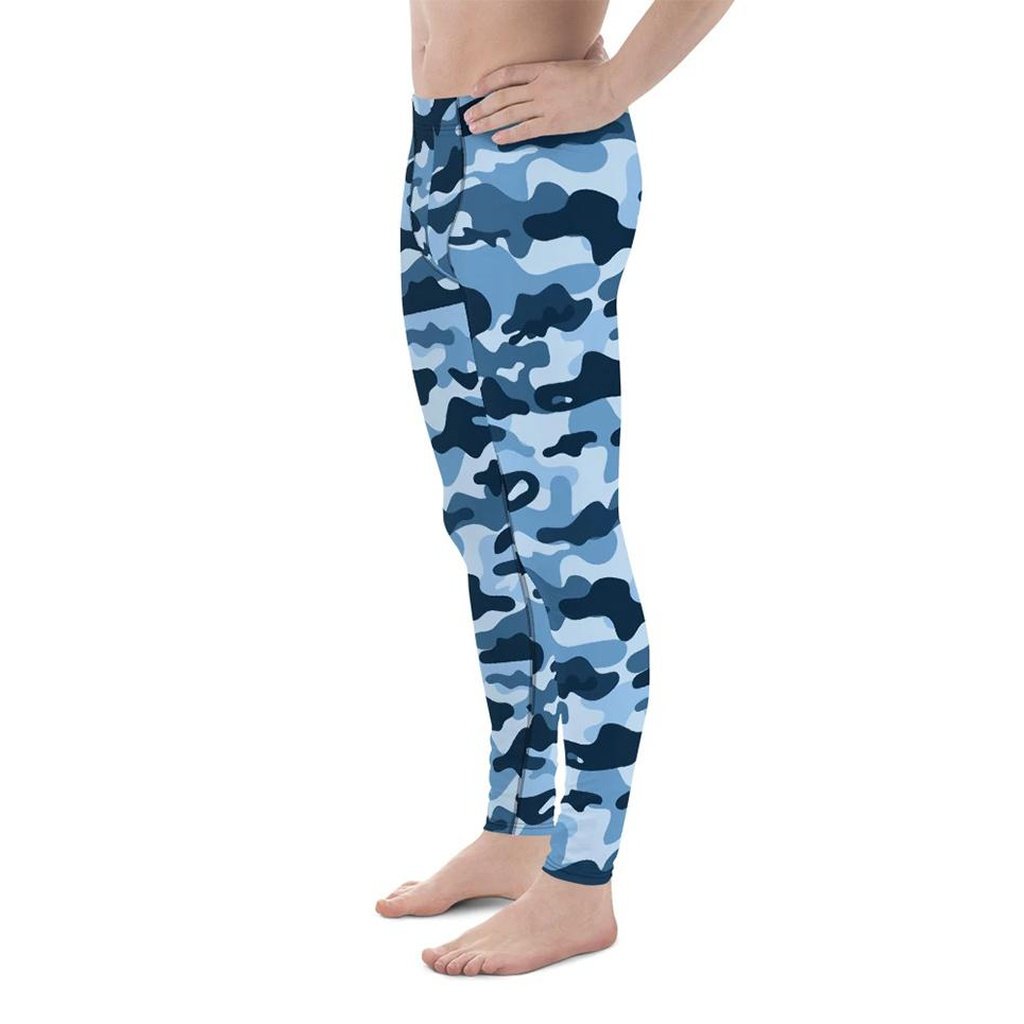 Blue Camo Men's Leggings