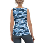 Blue Camo Tank Top