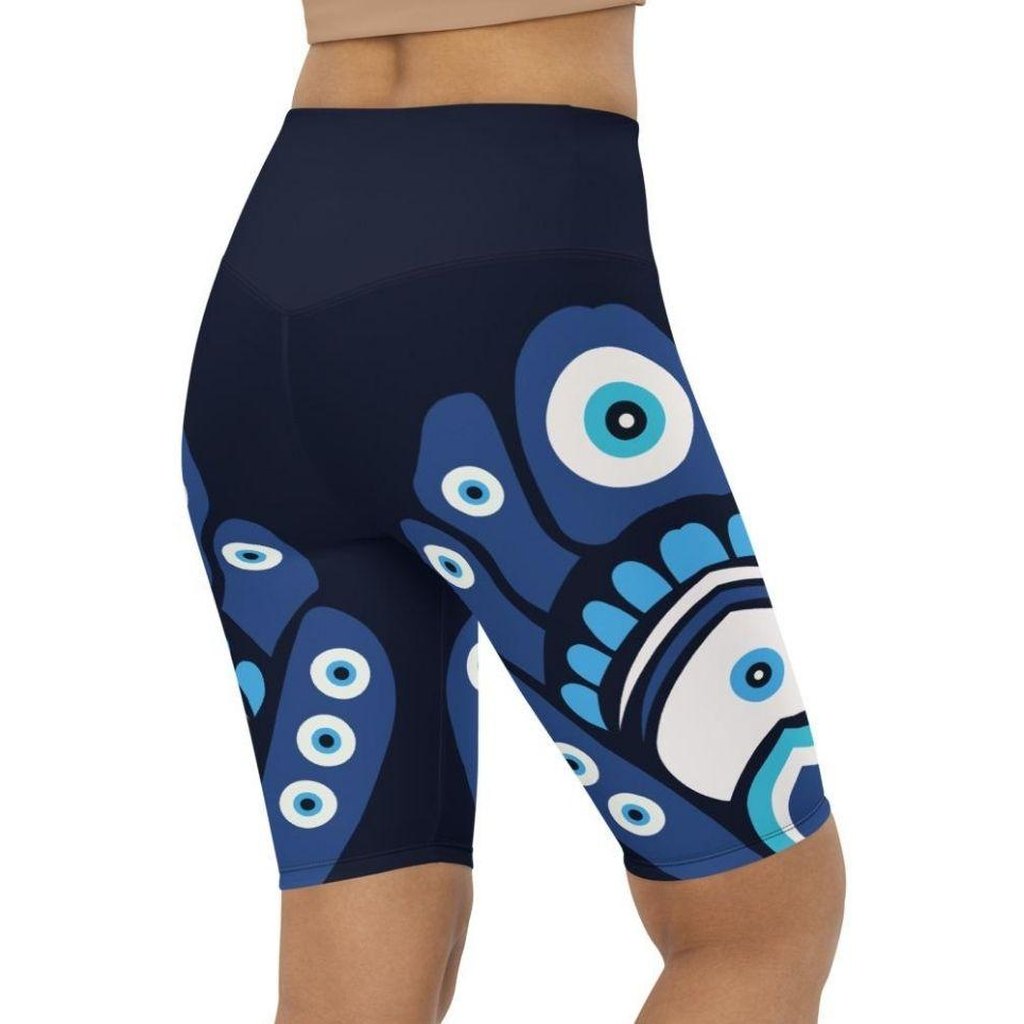 Blue Eye Biker Shorts