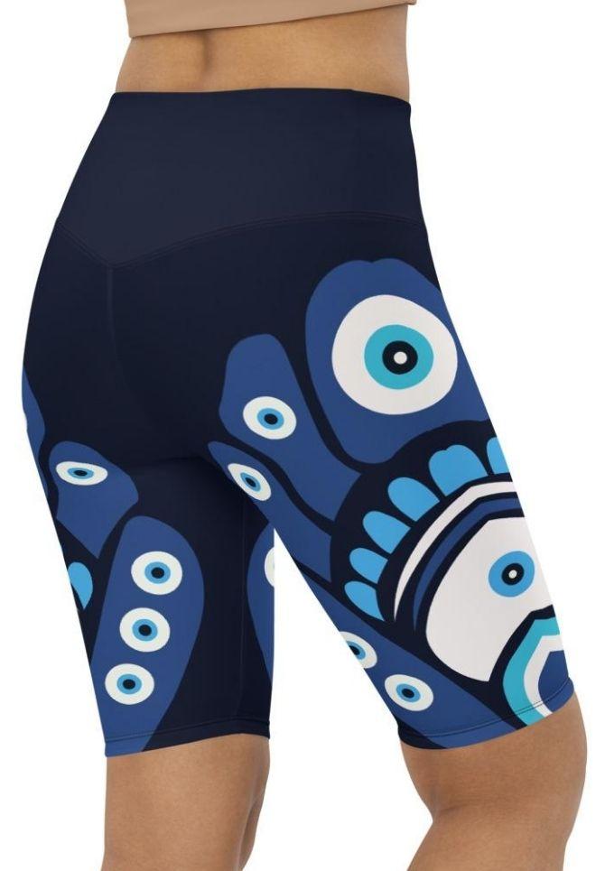 Blue Eye Biker Shorts