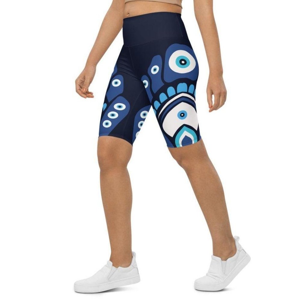 Blue Eye Biker Shorts