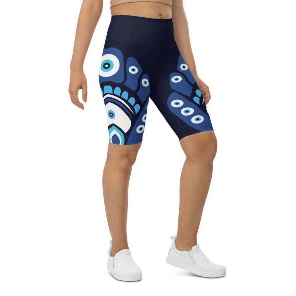 Blue Eye Biker Shorts