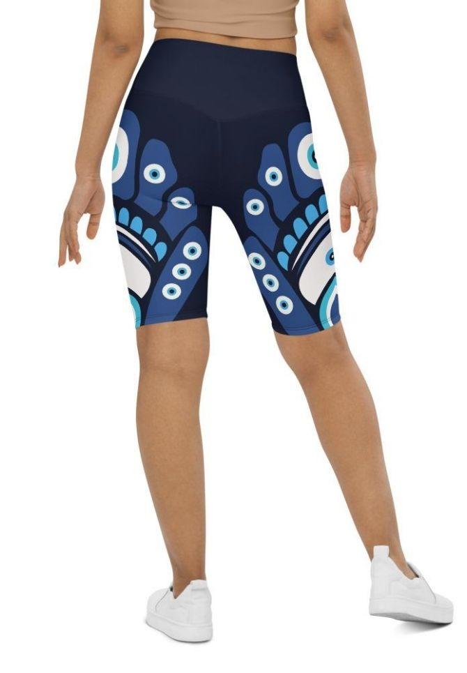 Blue Eye Biker Shorts