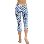 Blue Eye Pattern Capris