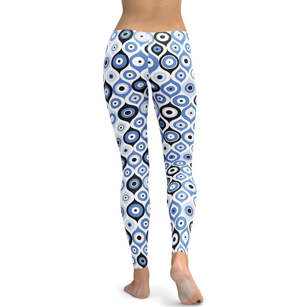 Blue Eye Pattern Leggings