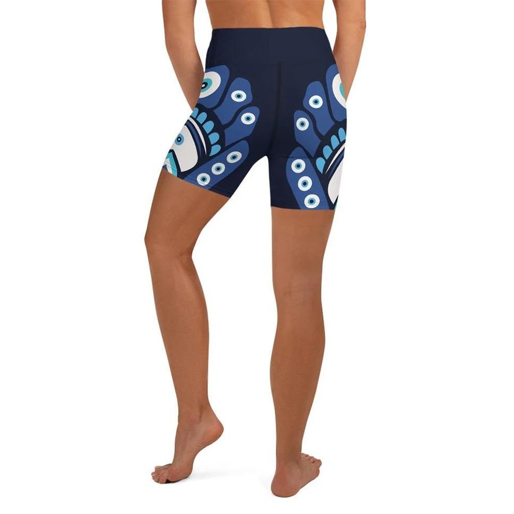 Against the Evil Eye Yoga Shorts