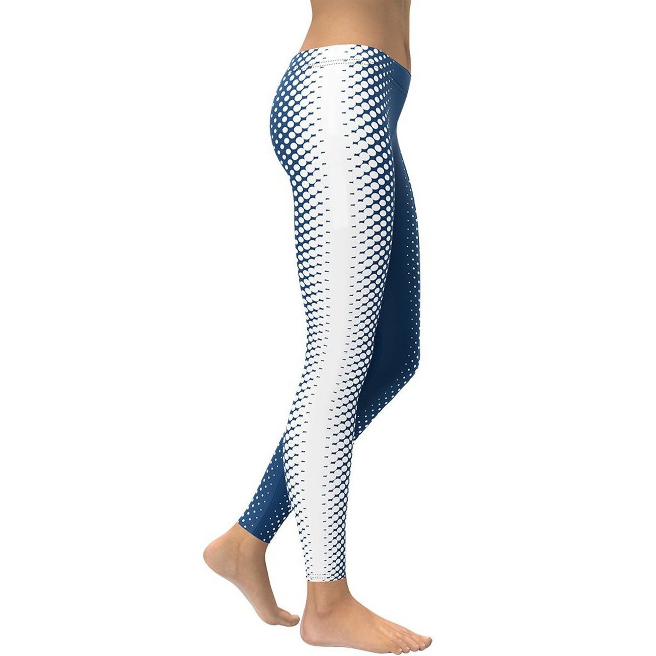 Blue Optical Illusion Leggings