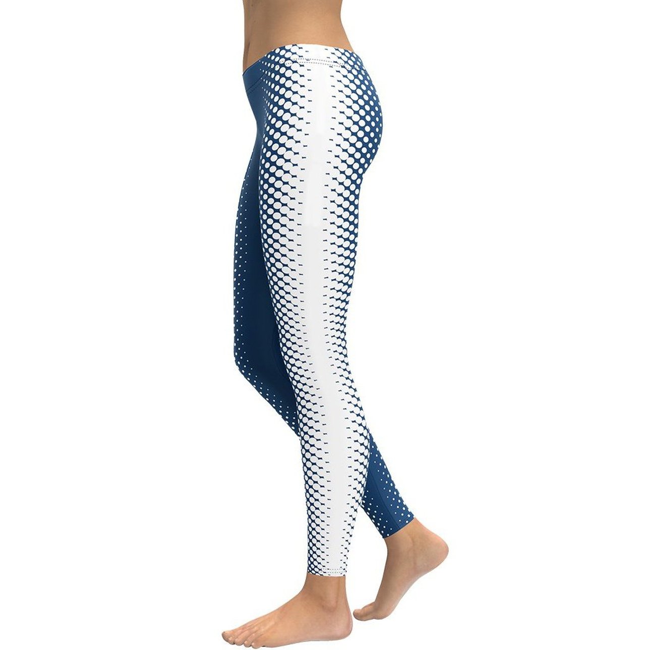 Blue Optical Illusion Leggings