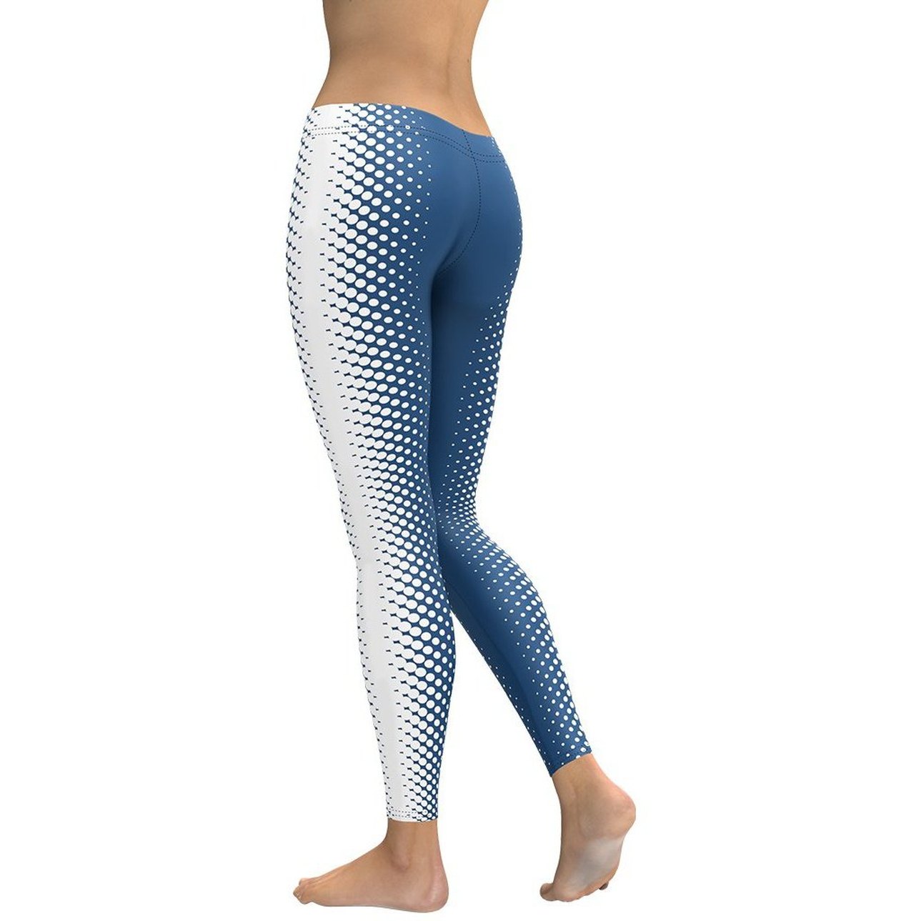 Blue Optical Illusion Leggings