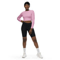 Blush Pink Recycled Long-sleeve Crop Top