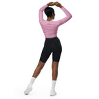 Blush Pink Recycled Long-sleeve Crop Top
