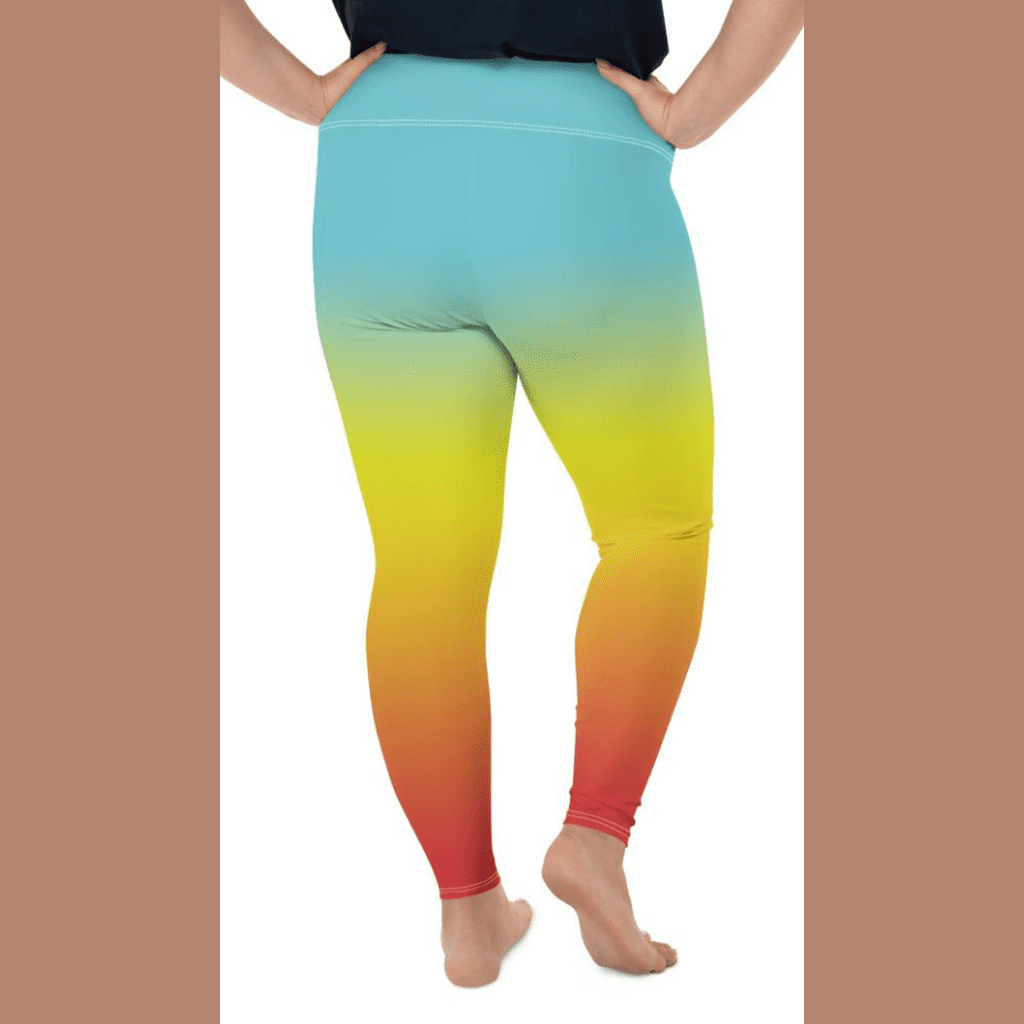 Bohemian Rainbow Plus Size Leggings