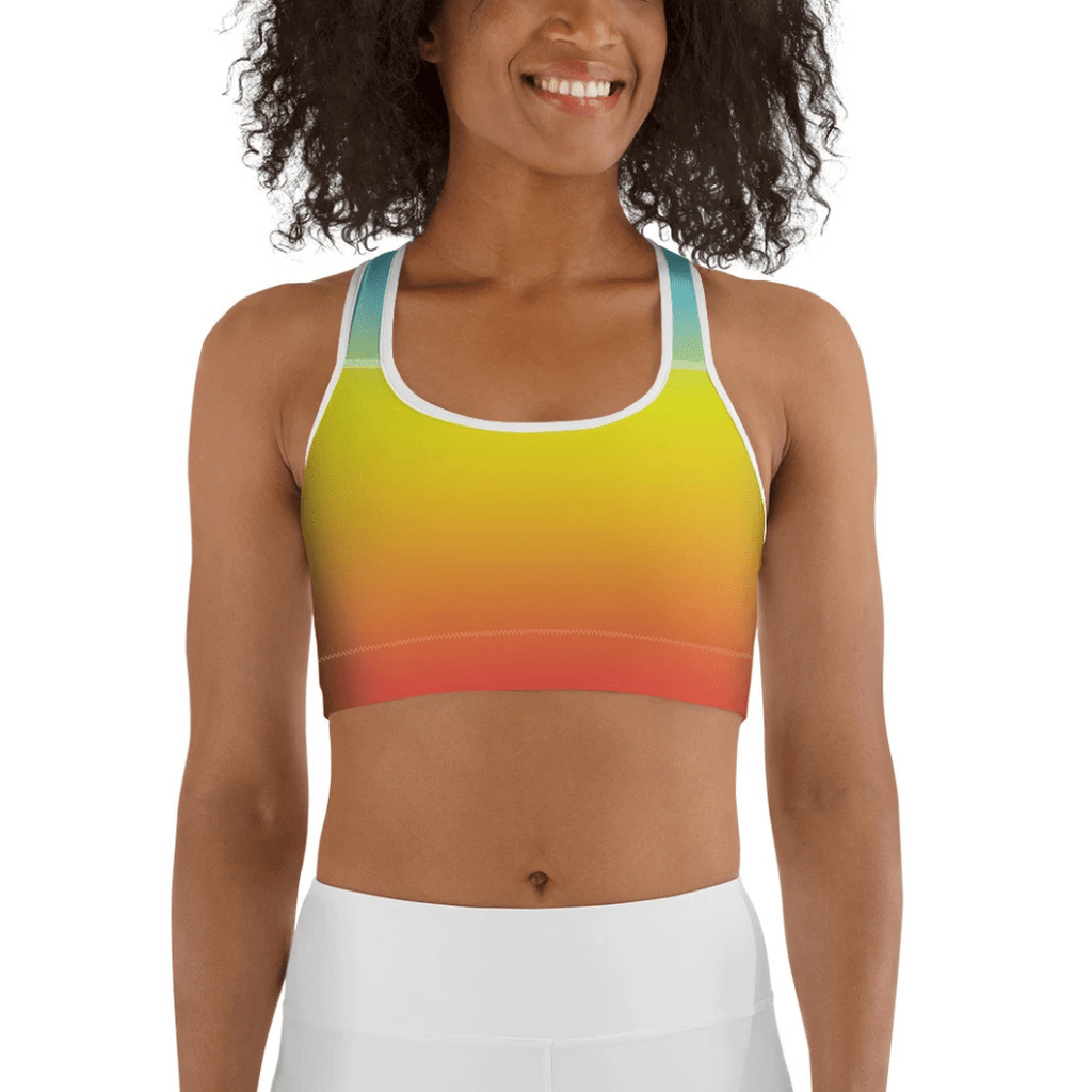Bohemian Rainbow Sports Bra