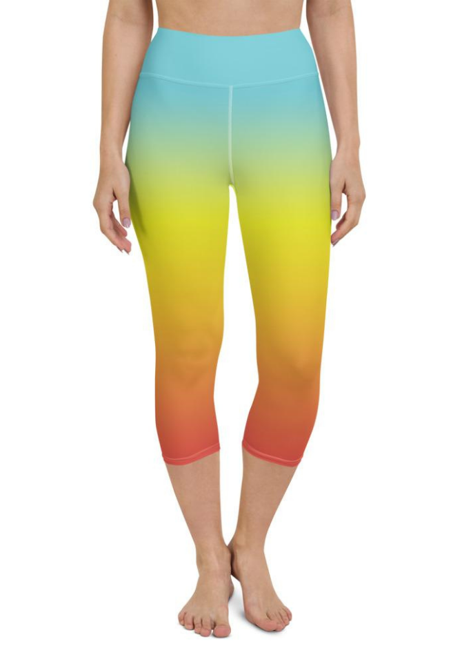 Bohemian Rainbow Yoga Capris