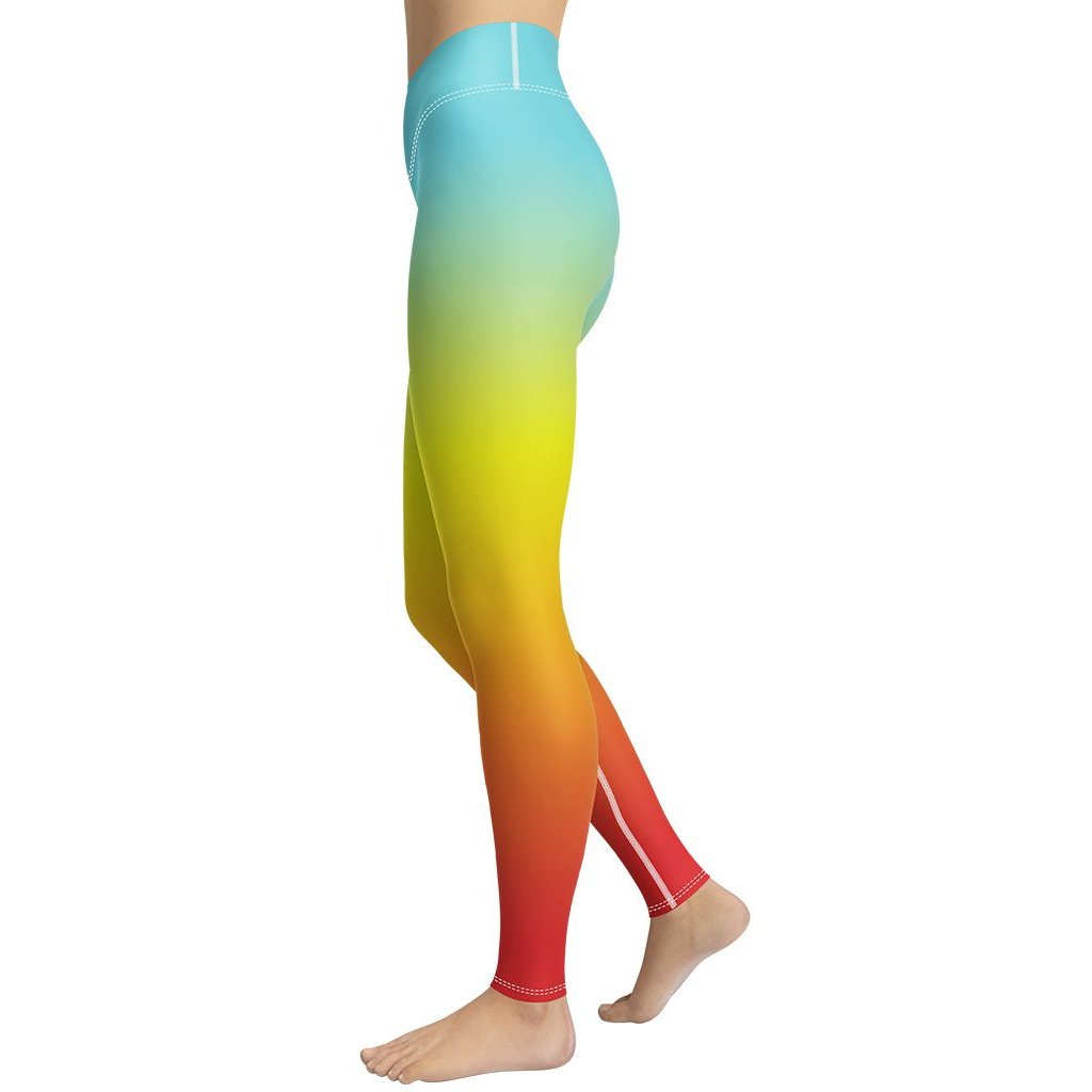 Bohemian Rainbow Yoga Leggings