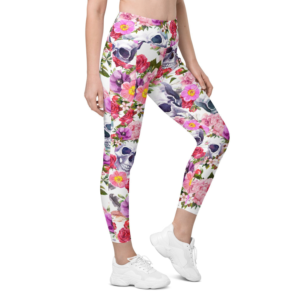 Boho Skull Leggings With Pockets