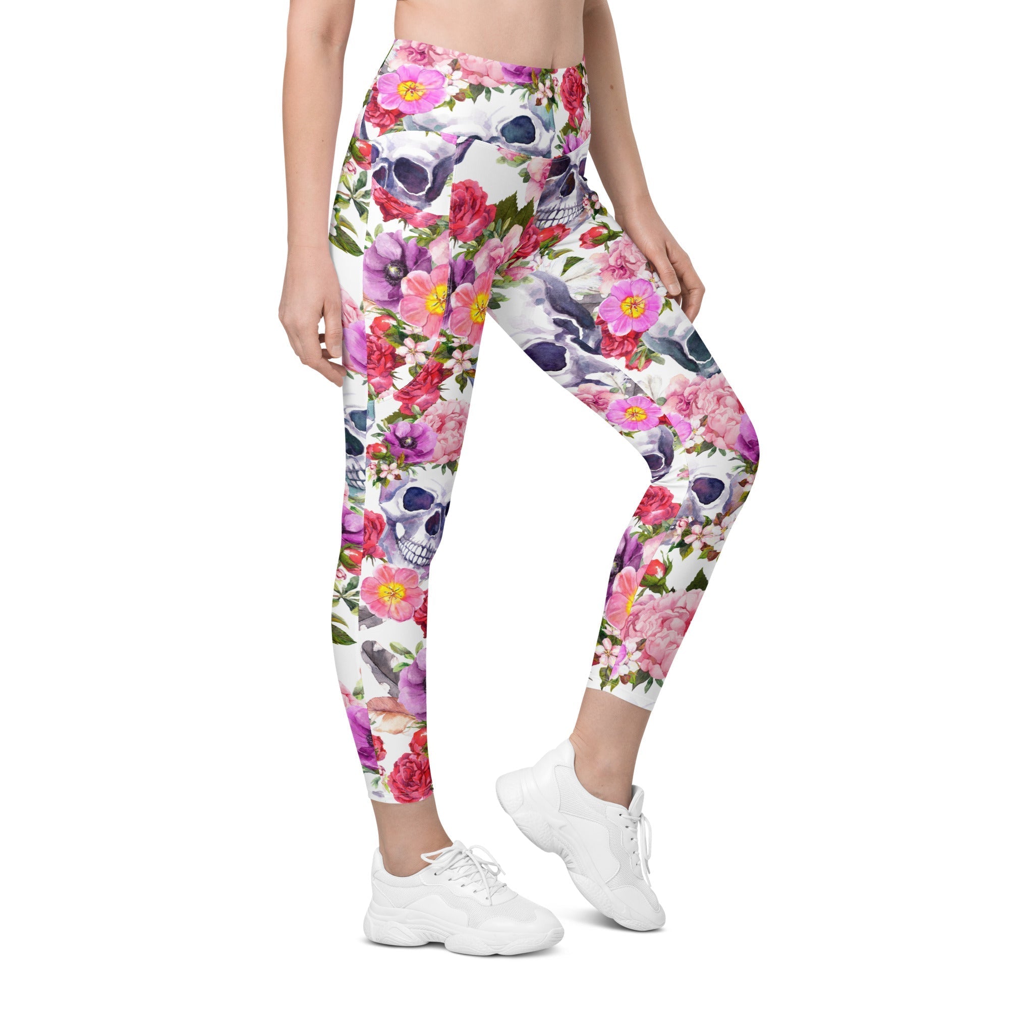 Boho Skull Leggings With Pockets