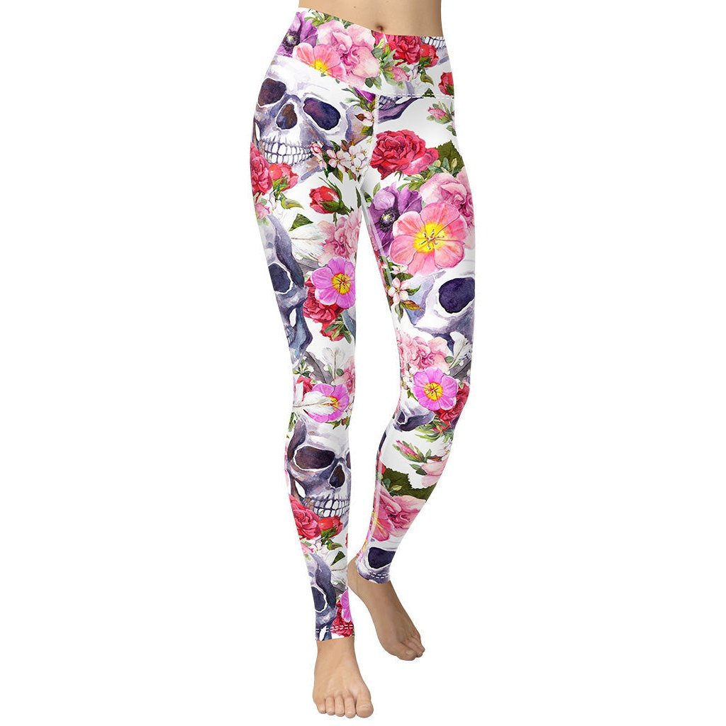 Boho Skull Yoga Leggings
