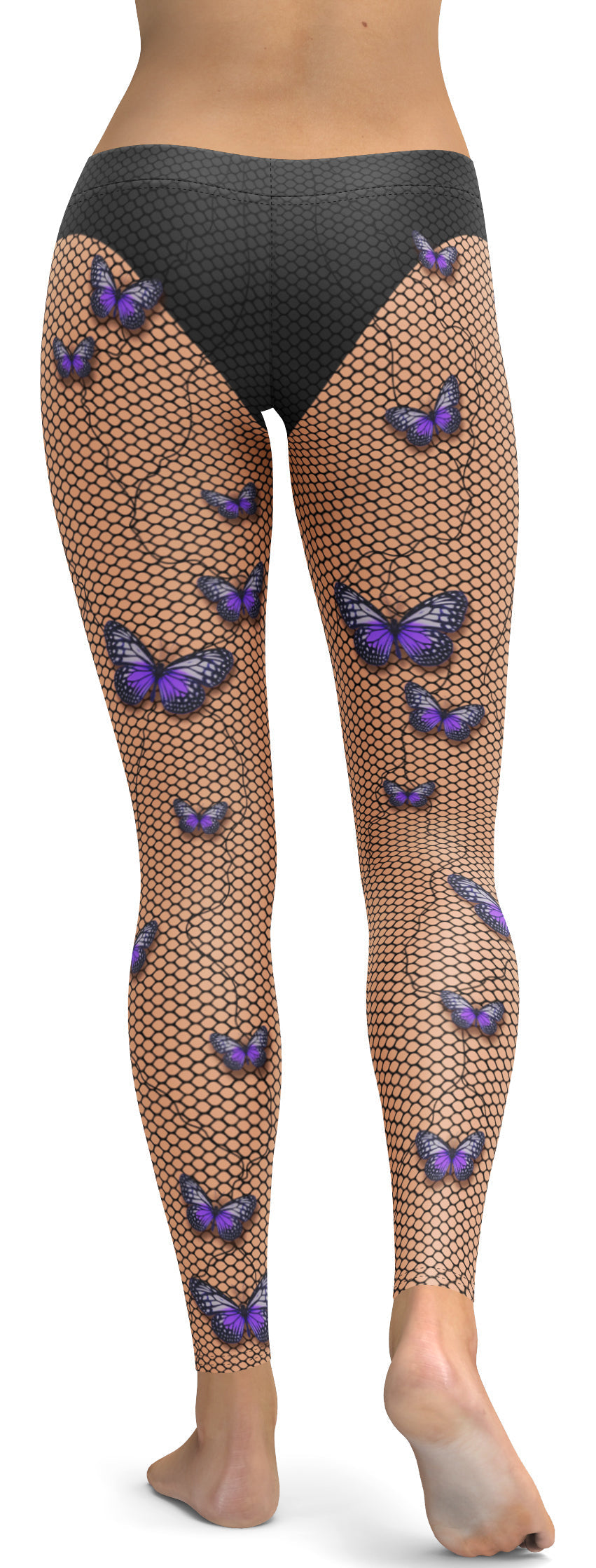 Bold Butterfly Mesh Leggings