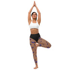 Bold Butterfly Mesh Yoga Leggings