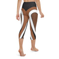Bold Line Deep Brown Yoga Capris
