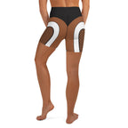 Bold Line Deep Brown Yoga Shorts
