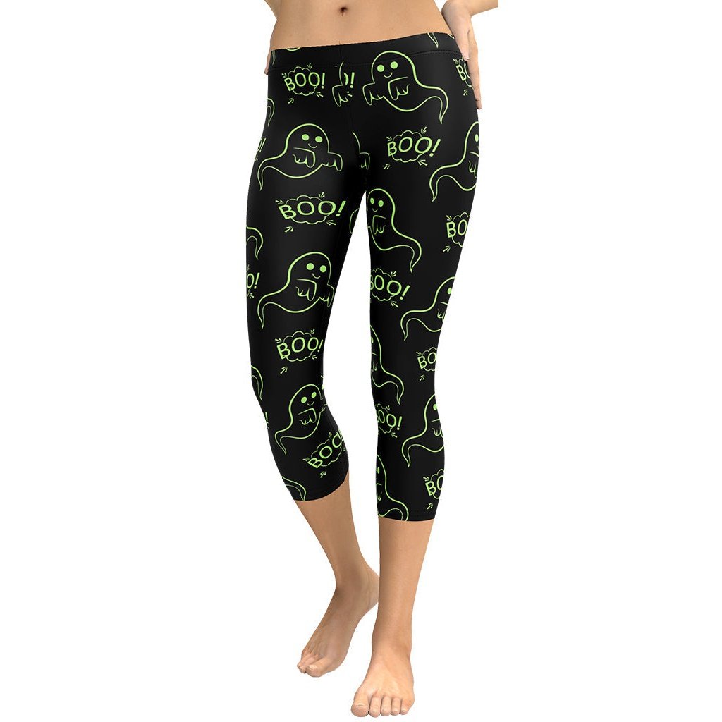 Boo Halloween Ghost Capris