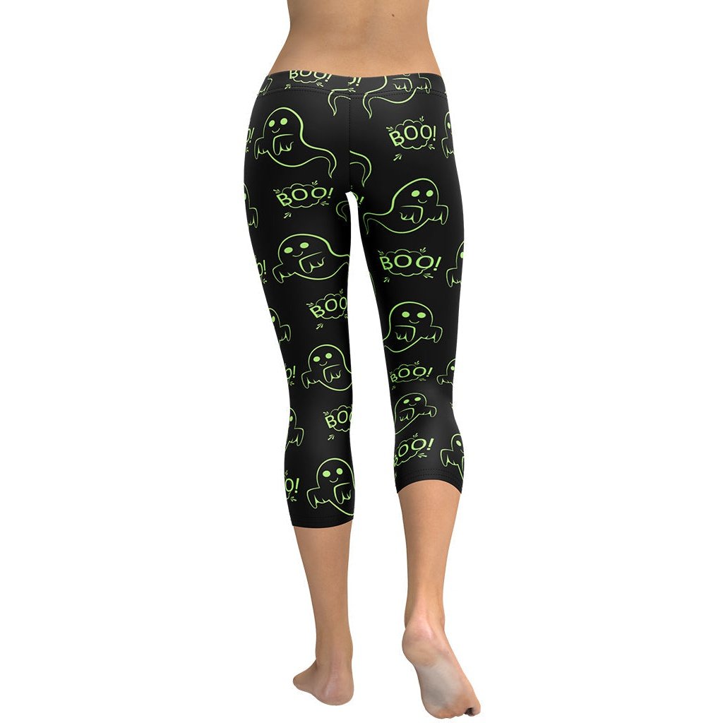 Boo Halloween Ghost Capris