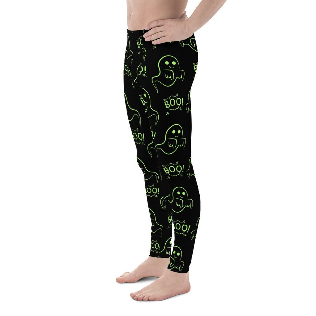 Boo Halloween Ghost Men's Leggings