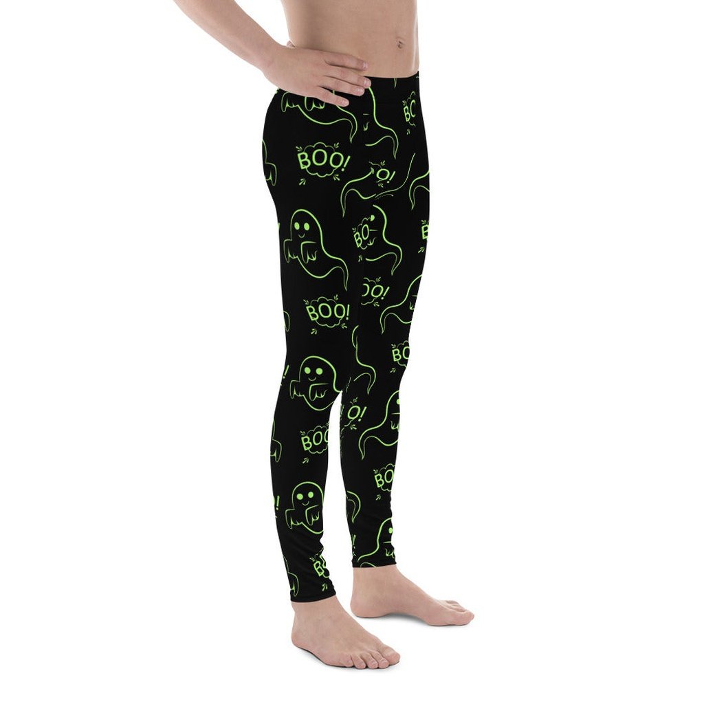 Boo Halloween Ghost Men's Leggings