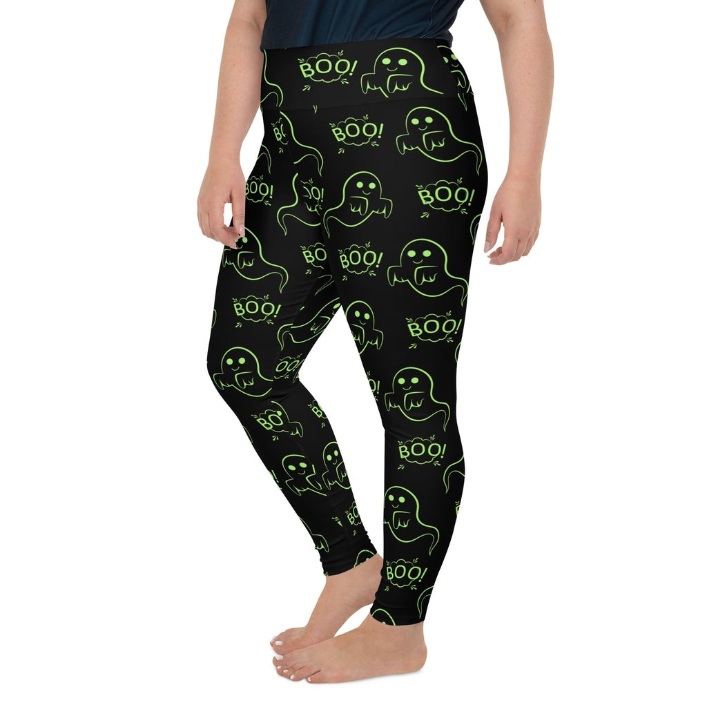 Boo Halloween Ghost Plus Size Leggings