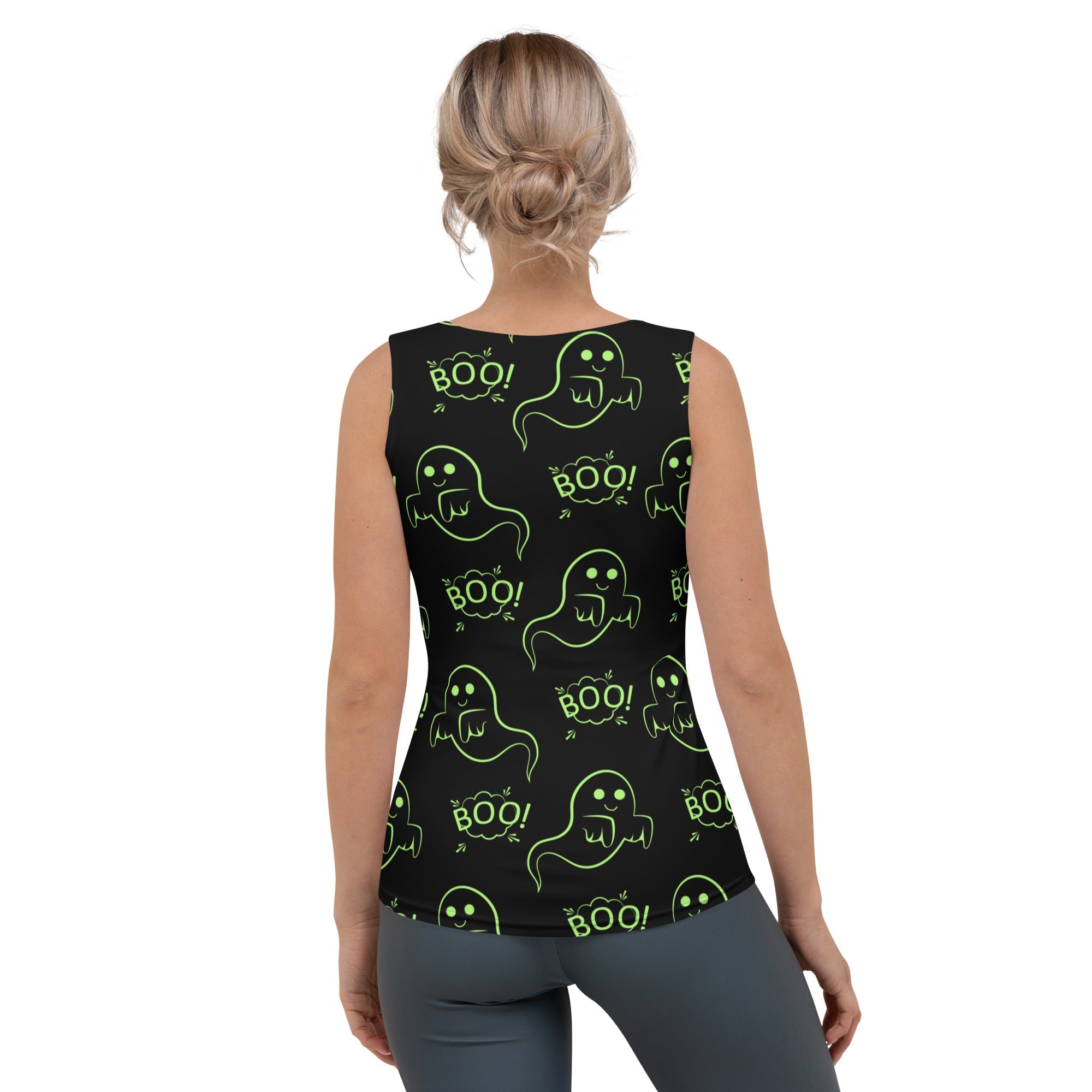 Boo Halloween Ghost Tank Top