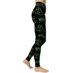 Boo Halloween Ghost Yoga Leggings