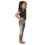 Bronze Marble Print Kid's Leggings