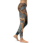 Bronze Marble Print Leggings