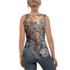 Bronze Marble Print Tank Top