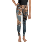 Bronze Marble Print Youth Leggings