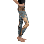 Bronze Marble Print Youth Leggings