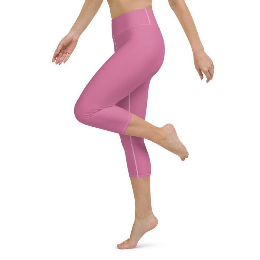 Bubblegum Pink Yoga Capris