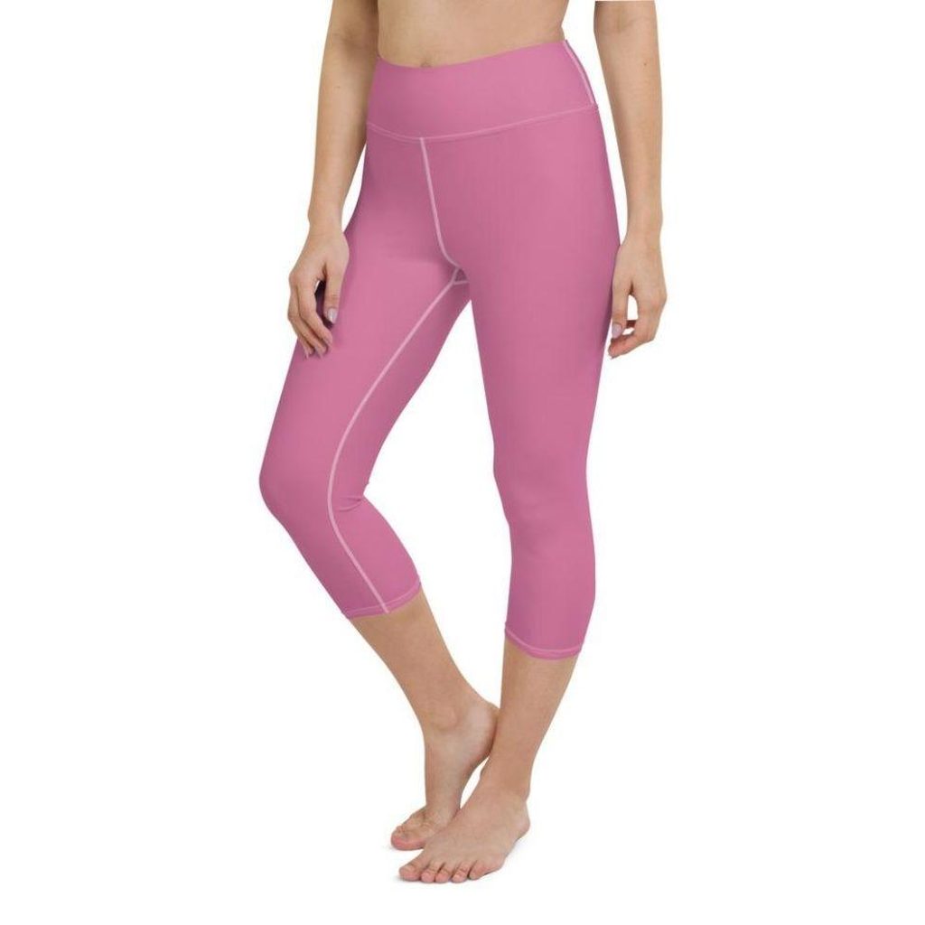 Bubblegum Pink Yoga Capris