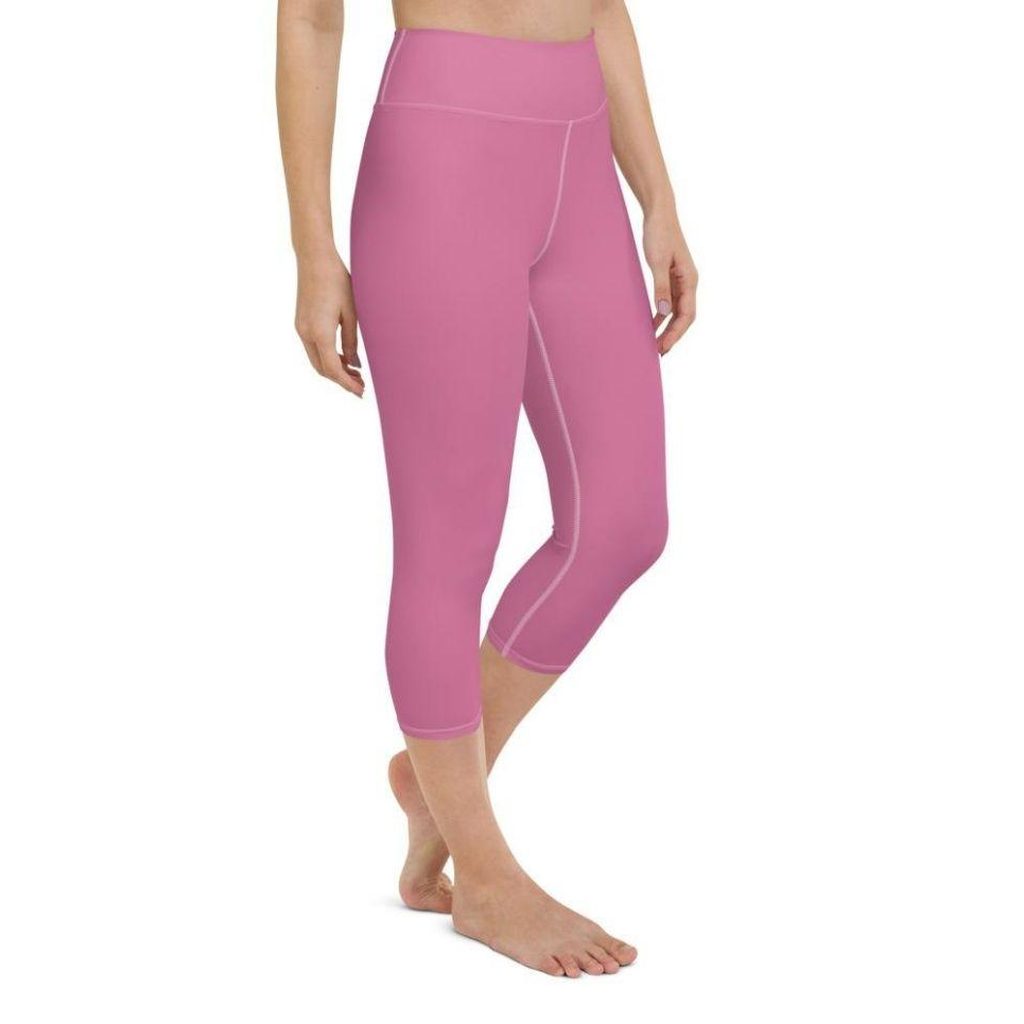 Bubblegum Pink Yoga Capris