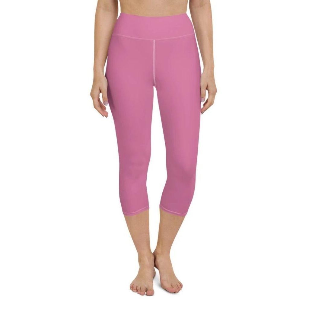 Bubblegum Pink Yoga Capris