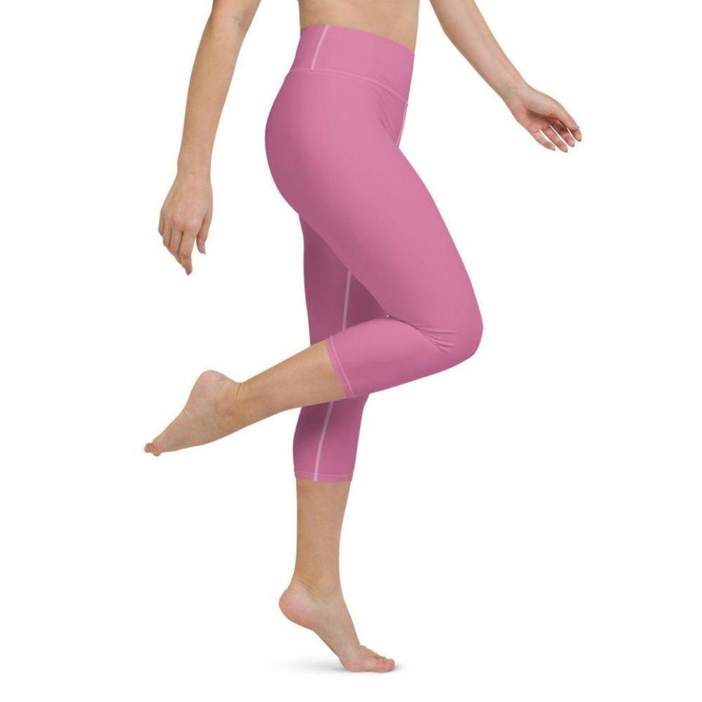 Bubblegum Pink Yoga Capris