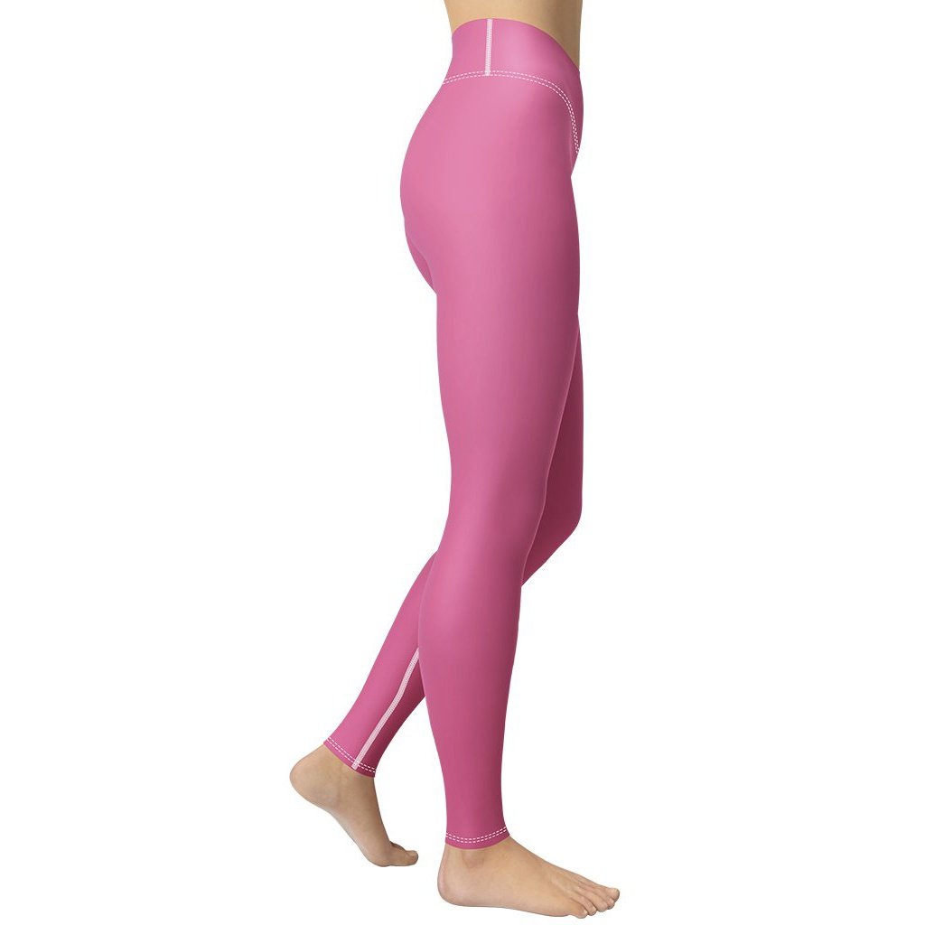 Bubblegum Pink Yoga Leggings