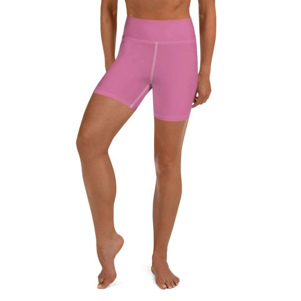 Bubblegum Pink Yoga Shorts